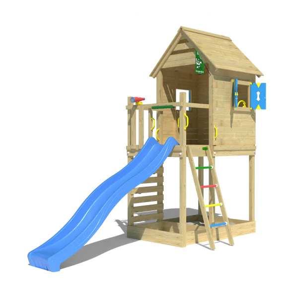 Jungle Oasis | Tower playhouse with slide Jungle Oasis | Tower playhouse with slide