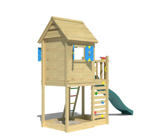 Jungle Oasis | Tower playhouse with slide Jungle Oasis | Tower playhouse with slide