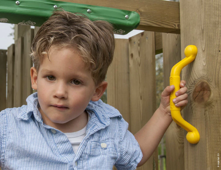Jungle Chalet | Wooden climbing frame with slide & clatter bridge Jungle Chalet | Wooden climbing frame with slide & clatter bridge