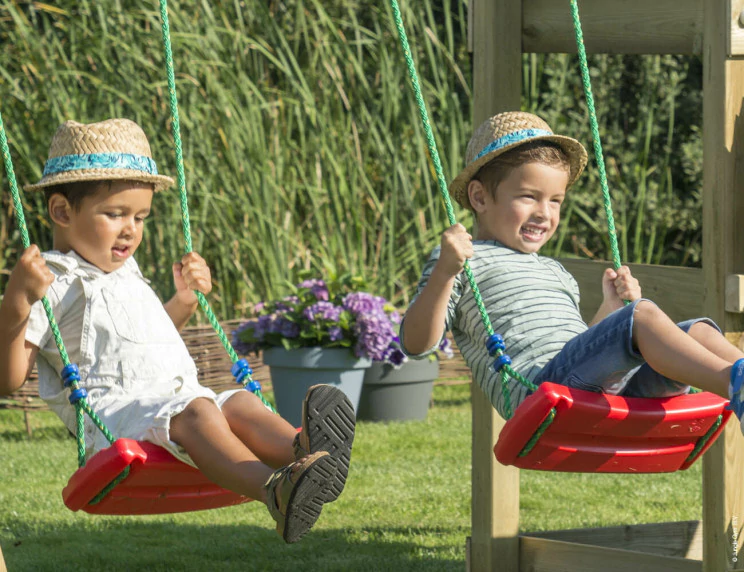Jungle House | Wooden climbing frame with swings & climbing net Jungle House | Wooden climbing frame with swings & climbing net