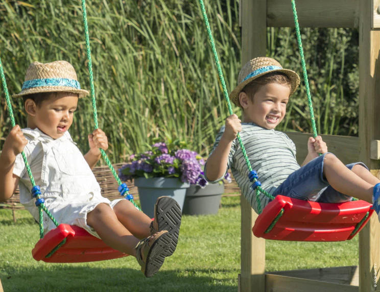 Jungle Fort | Wooden climbing frame with swings & climbing net Jungle Fort | Wooden climbing frame with swings & climbing net