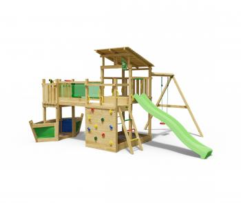 Jungle Casa | Wooden climbing frame with swing